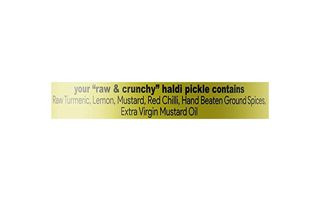 Hamam Dasta Haldi Pickle Raw And Crunchy   Glass Jar  300 grams